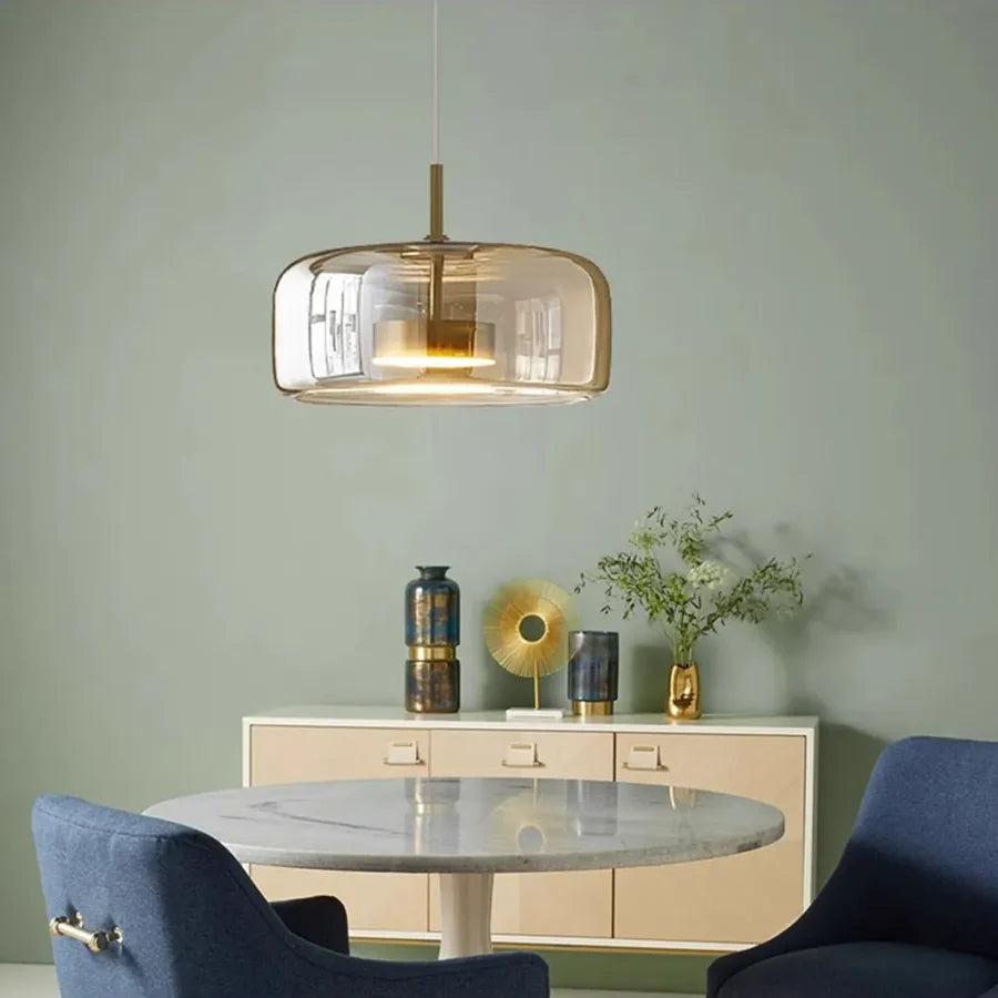 Elegant Nordic Glass LED Pendant Light