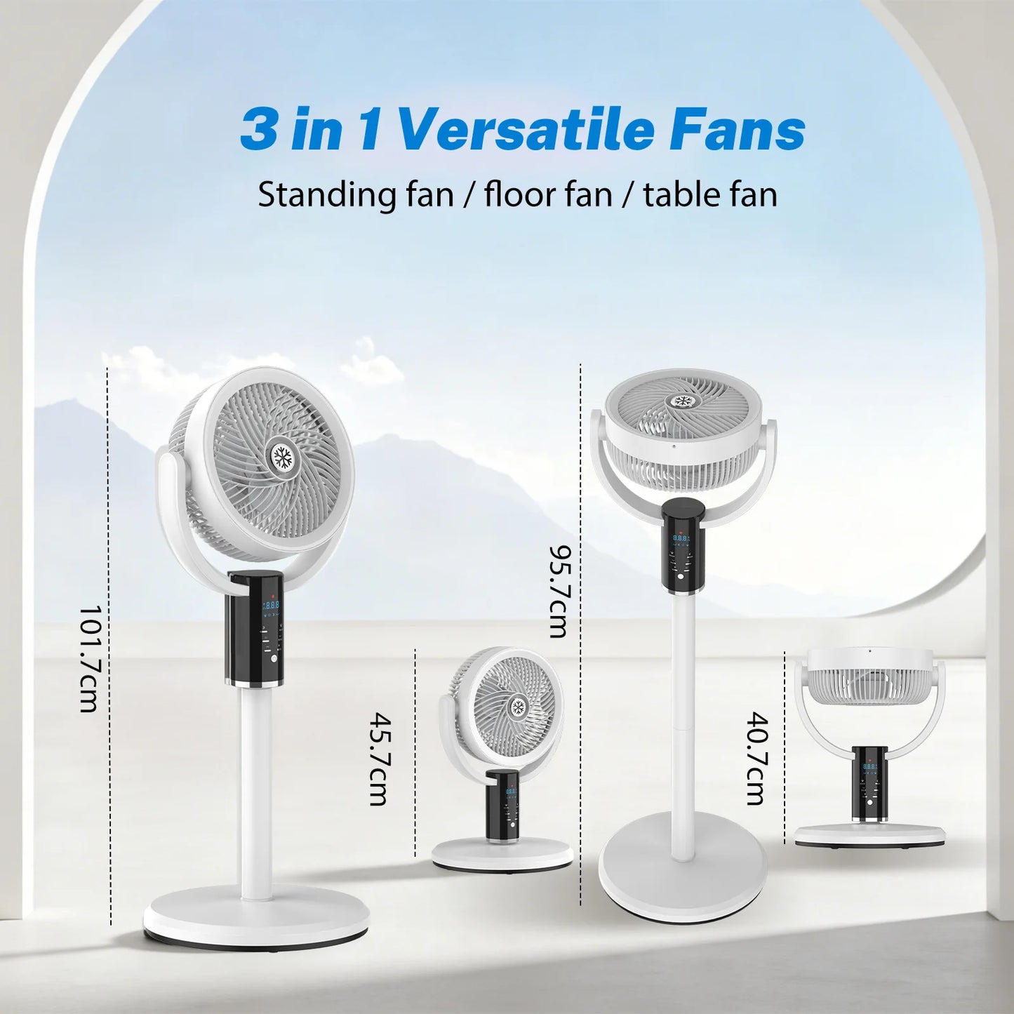 Rechargeable Pedestal Fan - features