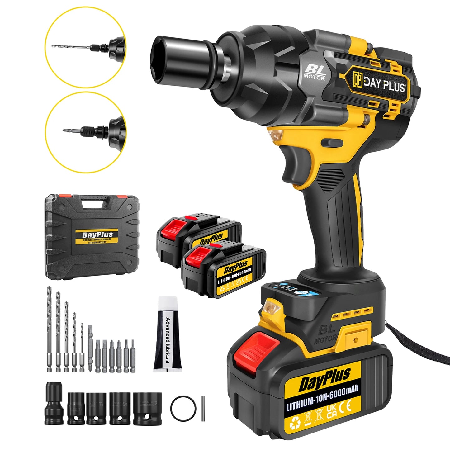 Cordless Impact Wrench 750Nm | High Torque | Car Tyres Trucks & Home Use