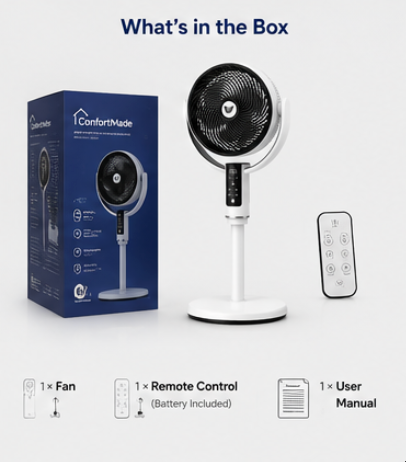 4-in-1 Adjustable Standing Fan - overview