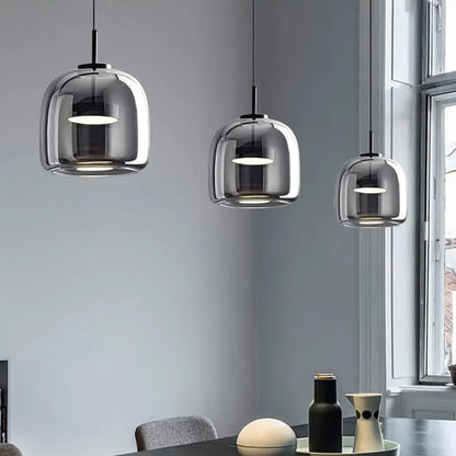 Elegant Nordic Glass LED Pendant Light