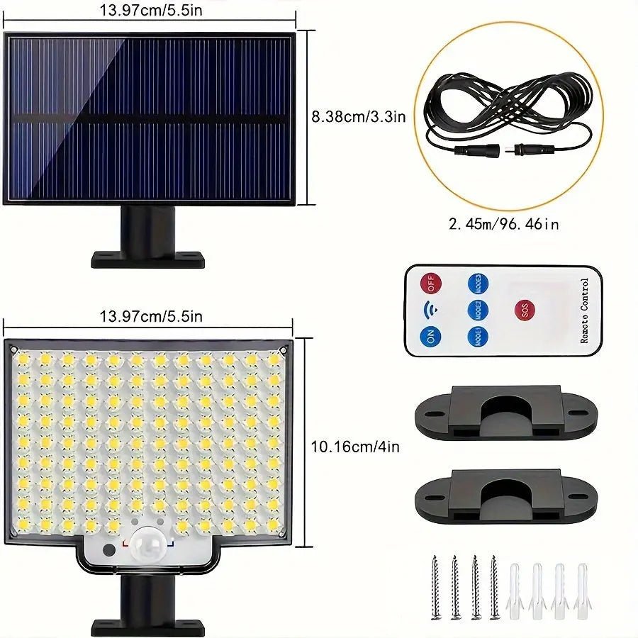 106 LED Solar Motion Sensor Flood Light