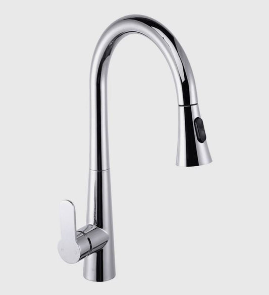 Kitchen Faucets with Pull Out Spray Mixer Faucet Swivel Chrome Stainless Steel