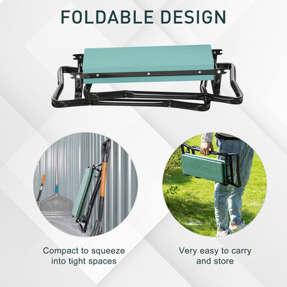 2-in-1 Folding Garden Kneeler and Seat with Tool Bag
