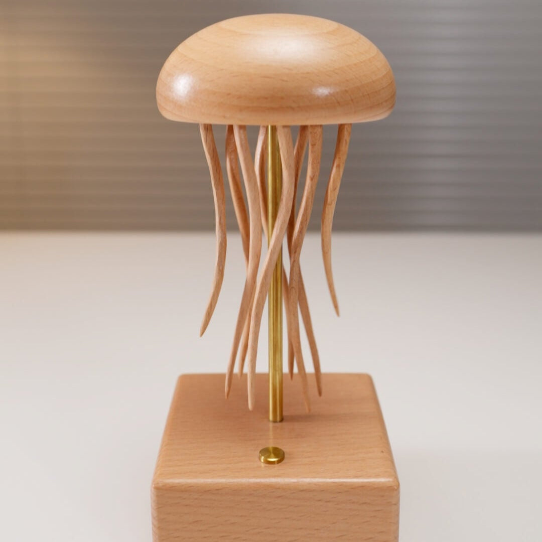 Handcrafted Wooden Jellyfish Automaton