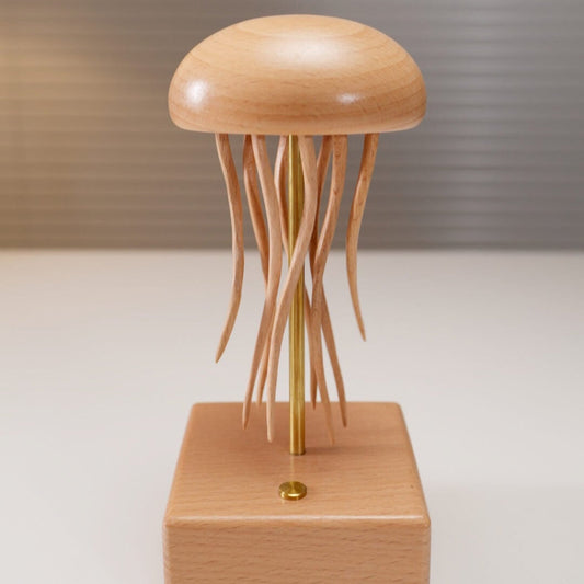 Handcrafted Wooden Jellyfish Automaton