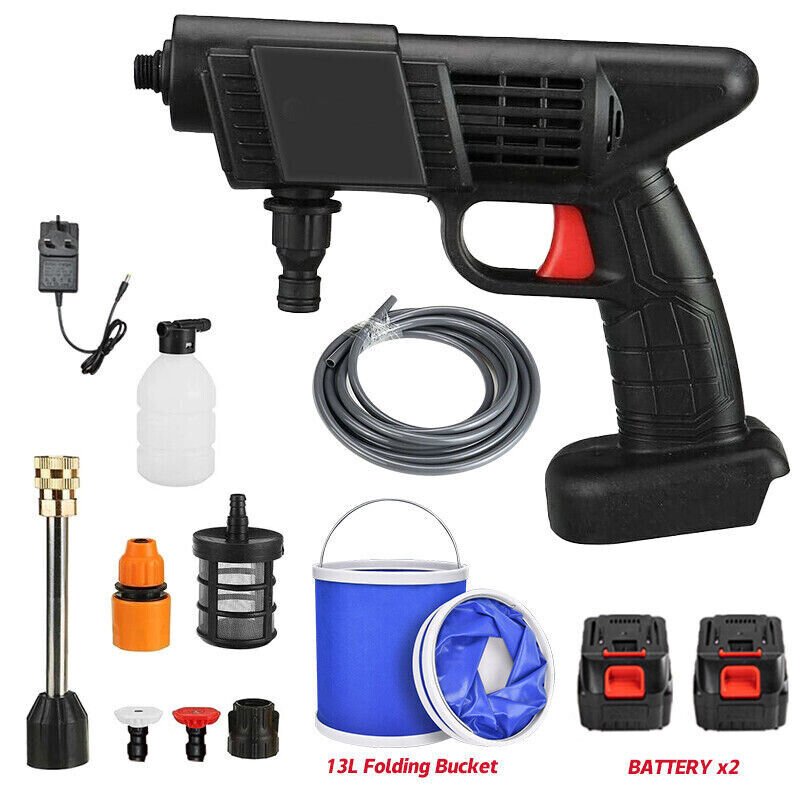 21V Cordless Pressure Washer | Dual Battery Kit | UK Stock Fast Delivery