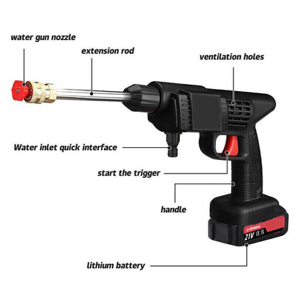 21V Cordless Pressure Washer | Dual Battery Kit | UK Stock Fast Delivery
