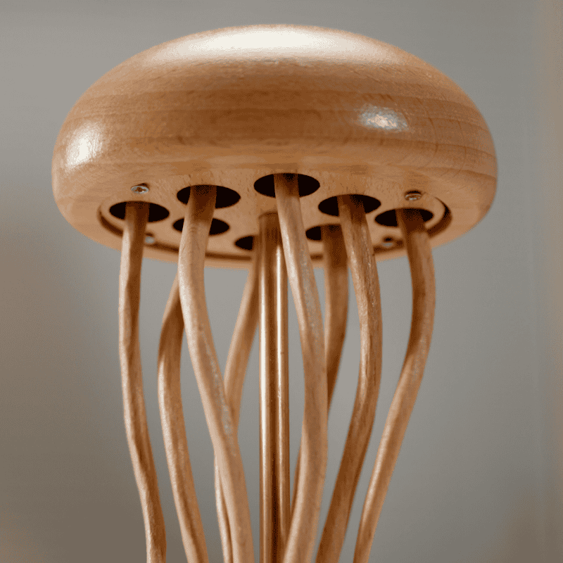 Handcrafted Wooden Jellyfish Automaton