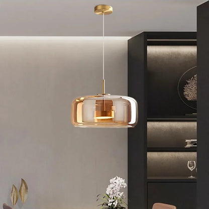 Elegant Nordic Glass LED Pendant Light