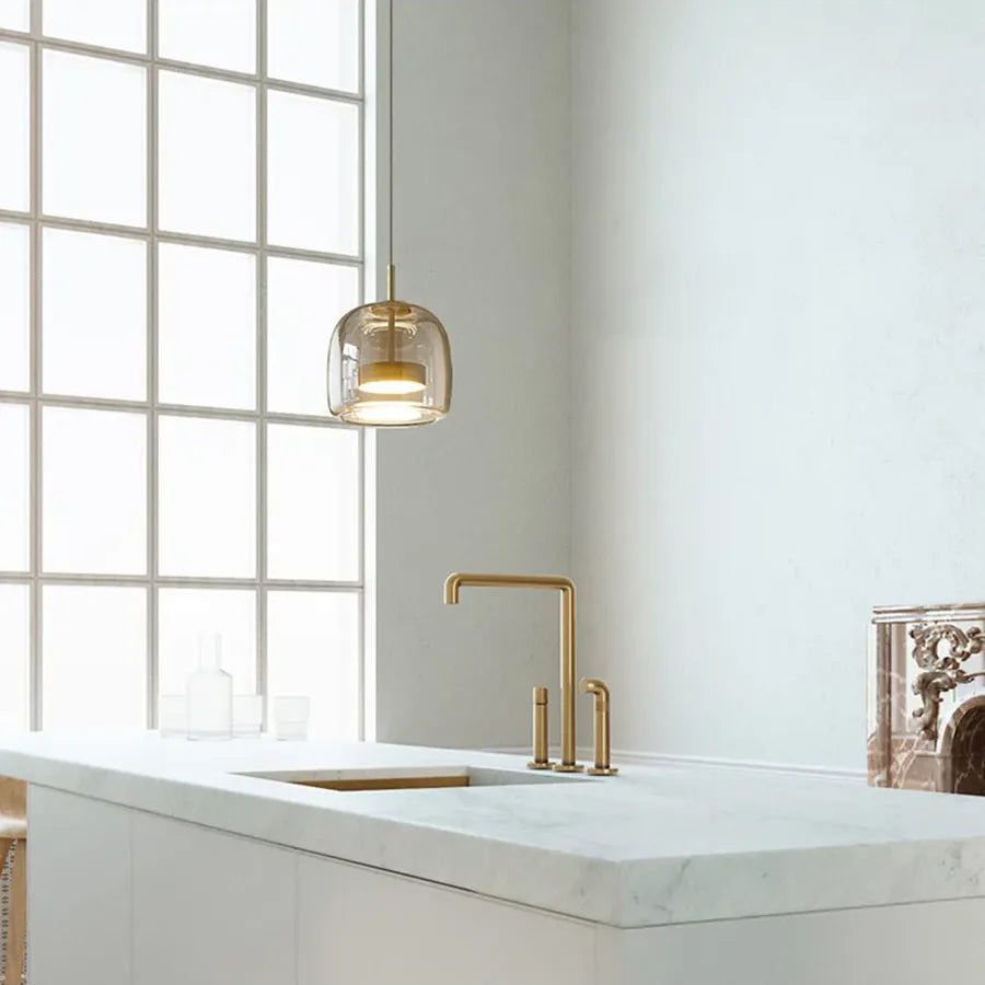 Elegant Nordic Glass LED Pendant Light