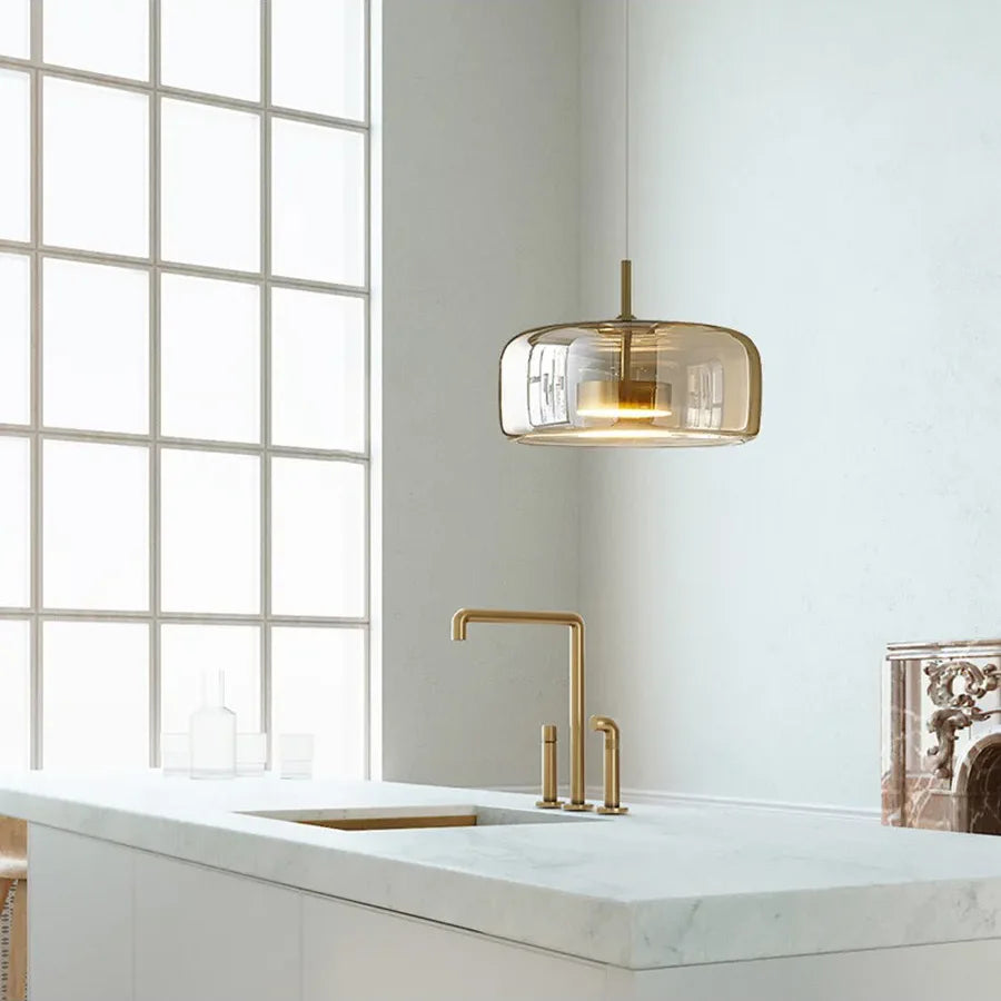 Elegant Nordic Glass LED Pendant Light