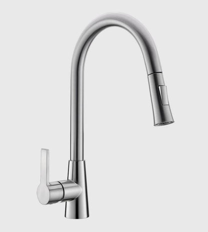 Pull-out Kitchen Tap Stainless Steel Chrome Faucet Single Lever