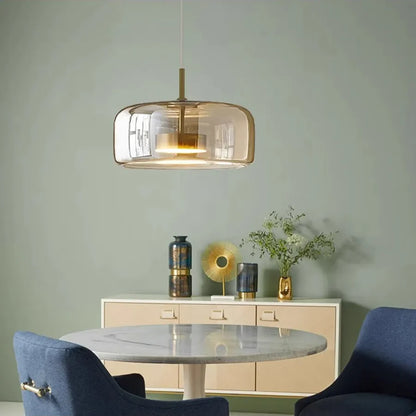 Elegant Nordic Glass LED Pendant Light
