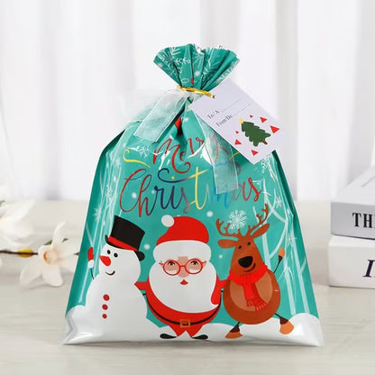 Drawstring Christmas Gift Bags (Biodegradable)