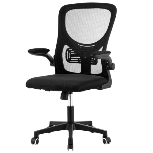 Ergonomic Office Chair with Adjustable Lumbar Support & Flip-Up Armrests