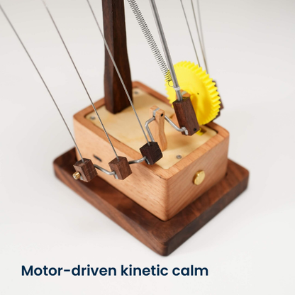 Handcrafted Wooden Manta Ray Automaton