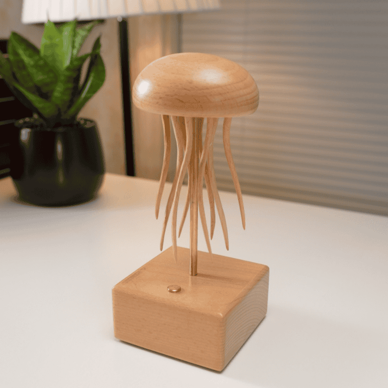 Handcrafted Wooden Jellyfish Automaton
