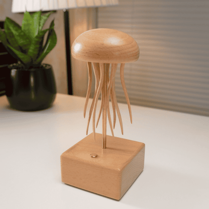 Handcrafted Wooden Jellyfish Automaton