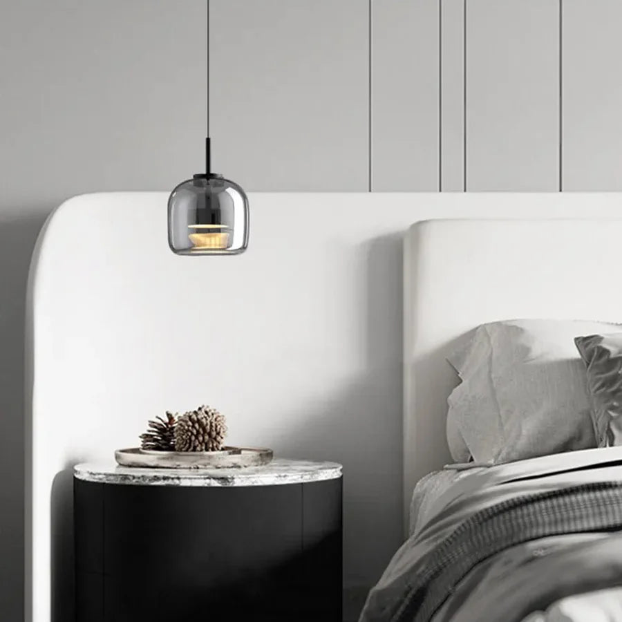 Elegant Nordic Glass LED Pendant Light