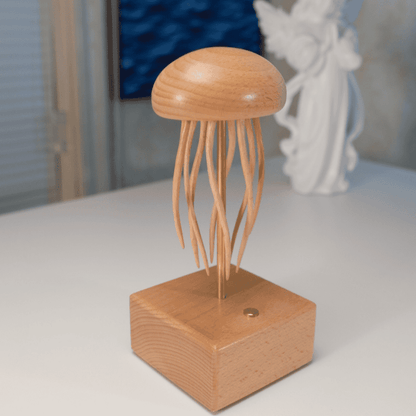 Handcrafted Wooden Jellyfish Automaton