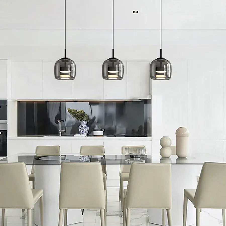 Elegant Nordic Glass LED Pendant Light