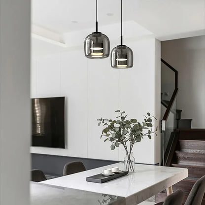 Elegant Nordic Glass LED Pendant Light