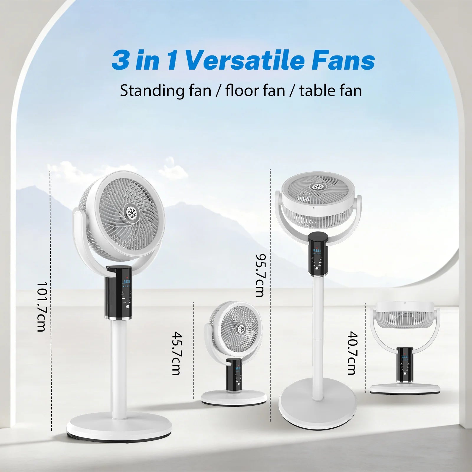 Rechargeable Pedestal Fan - features