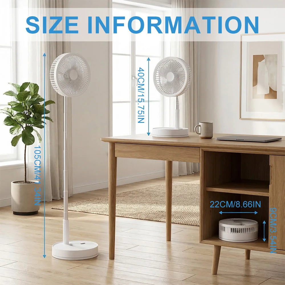 9 Inch Portable Fan Telescopic - indoor use