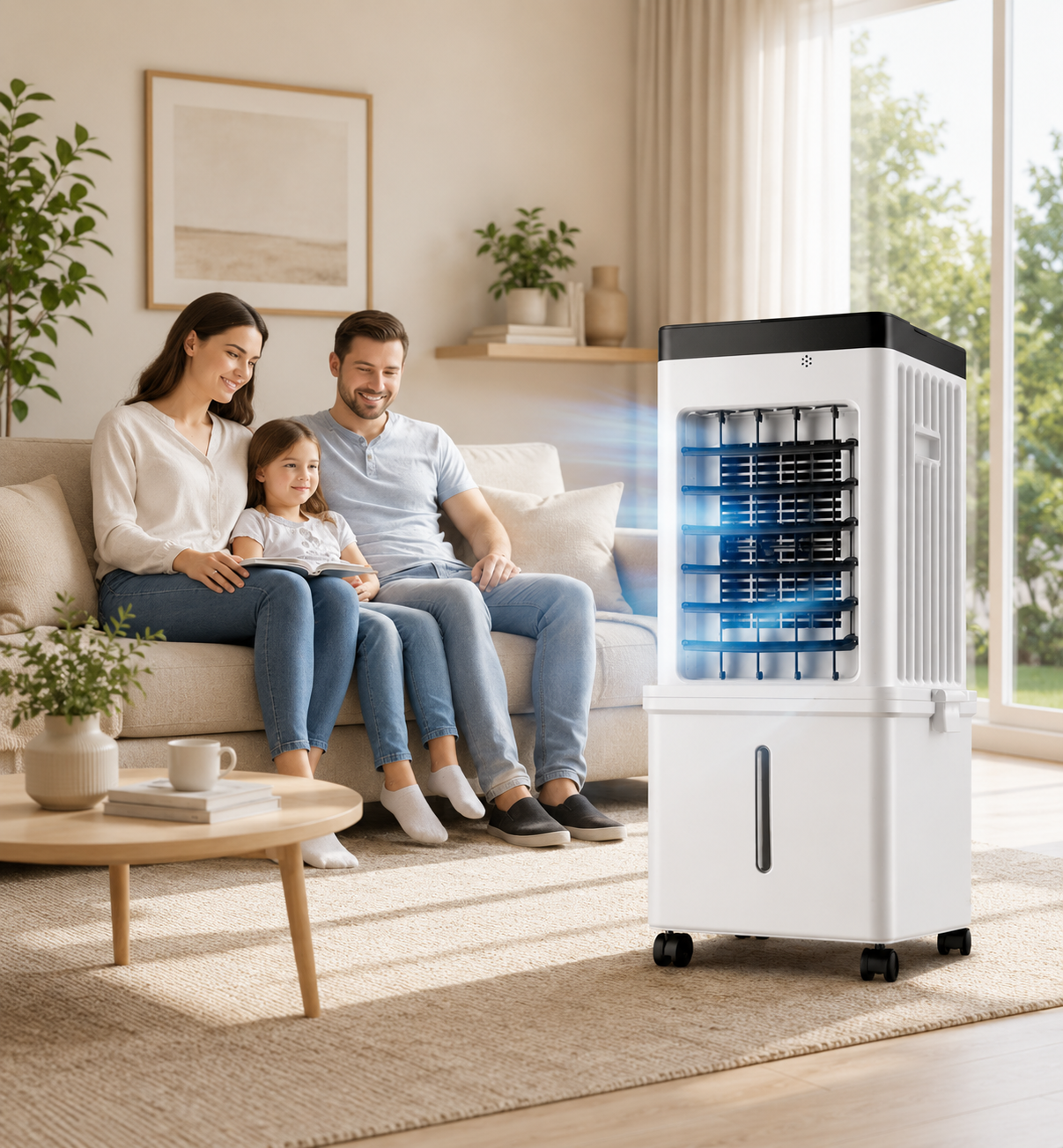 ArcticBreeze™ Mobile Air Cooler with Ice Cooling - No Exhaust Hose Required