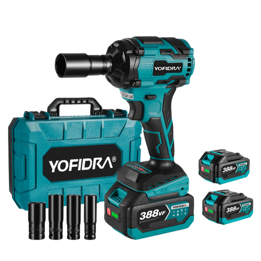 1/2" 1000N.m Brushless Cordless Impact Wrench Kit