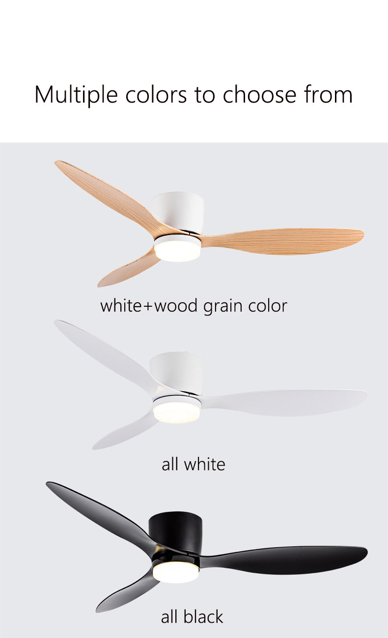 Large Minimalist Ceiling Fan with LED Light and Remote Control