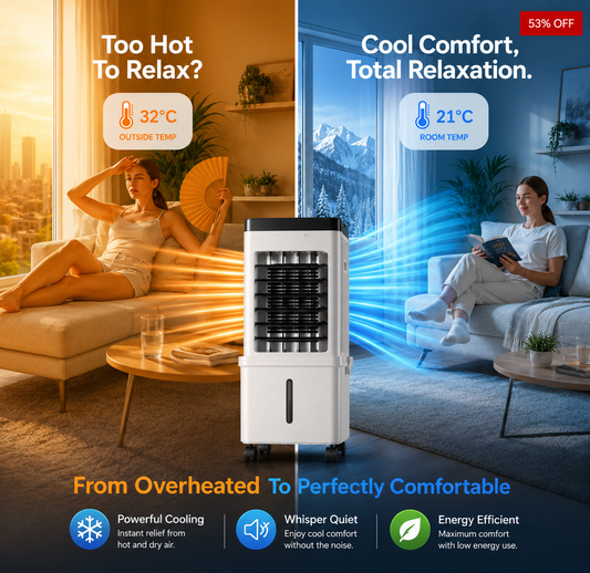 ArcticBreeze™ Portable 3-in-1 Air Cooler - Cool Any Room Instantly - UK