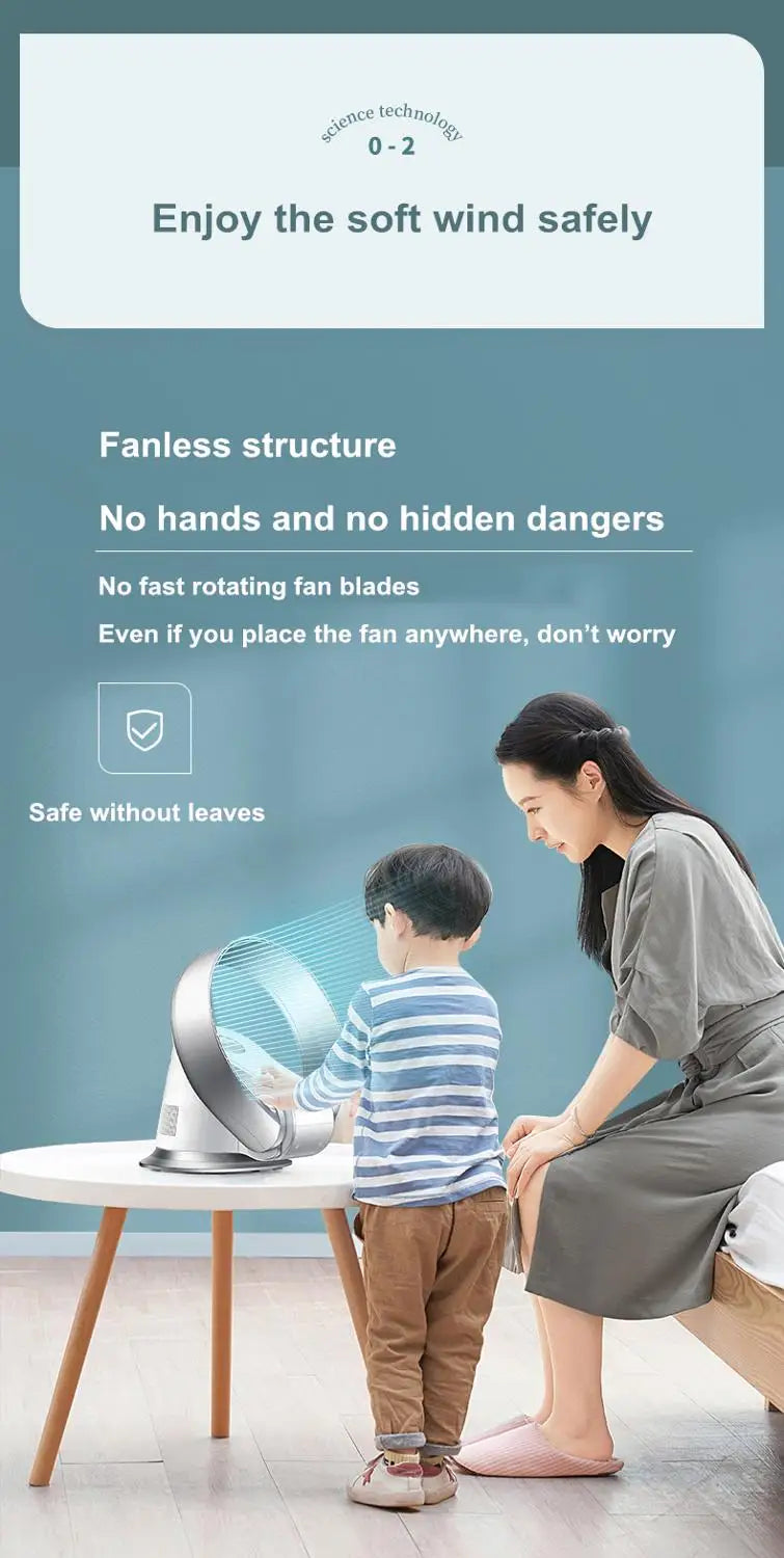 Bladeless Tower Fan - features
