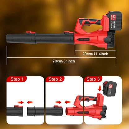 18V Cordless Leaf Blower | Brushless Motor | Dual Battery | Garden & Lawn