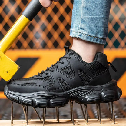 Steel Toe Cap Trainers | Women Safety Shoes | Non-Slip Puncture Proof Work Boots