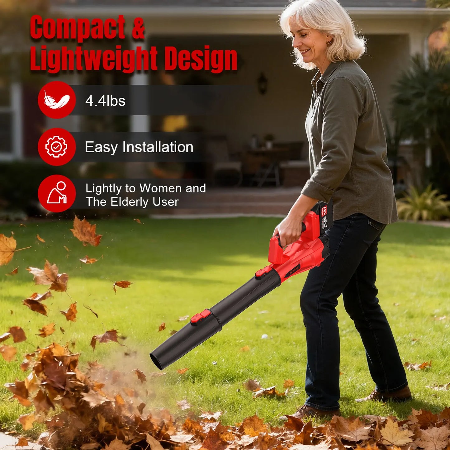 18V Cordless Leaf Blower | Brushless Motor | Dual Battery | Garden & Lawn