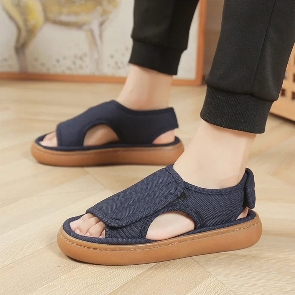 Unisex Diabetic Sandals for Wide, Swollen Feet