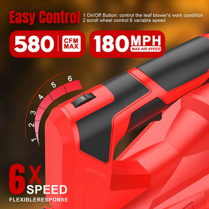 18V Cordless Leaf Blower | Brushless Motor | Dual Battery | Garden & Lawn