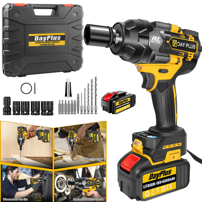 Cordless Impact Wrench 750Nm | High Torque | Car Tyres Trucks & Home Use