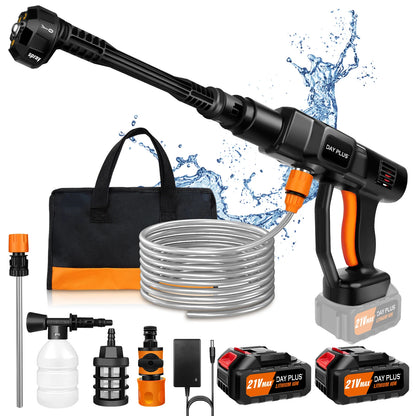 Cordless Pressure Washer | 4.0Ah Brushless Motor | 6-in-1 Nozzle Car Washer