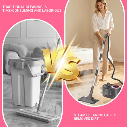 2000W Steam Cleaner | 1.9L Tank | 12-in-1 | Chemical-Free Deep Clean