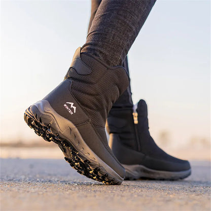 Unisex Winter Snow Boots – Warm Plush Lined Ankle Boots