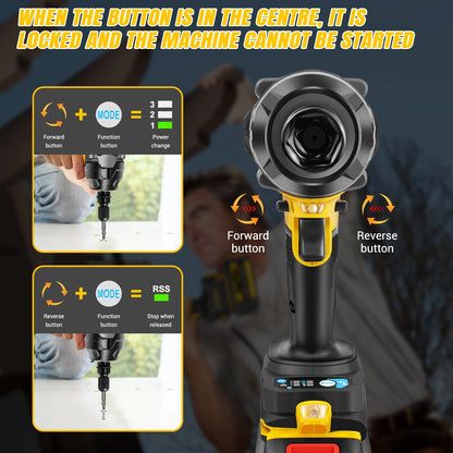Cordless Impact Wrench 750Nm | High Torque | Car Tyres Trucks & Home Use