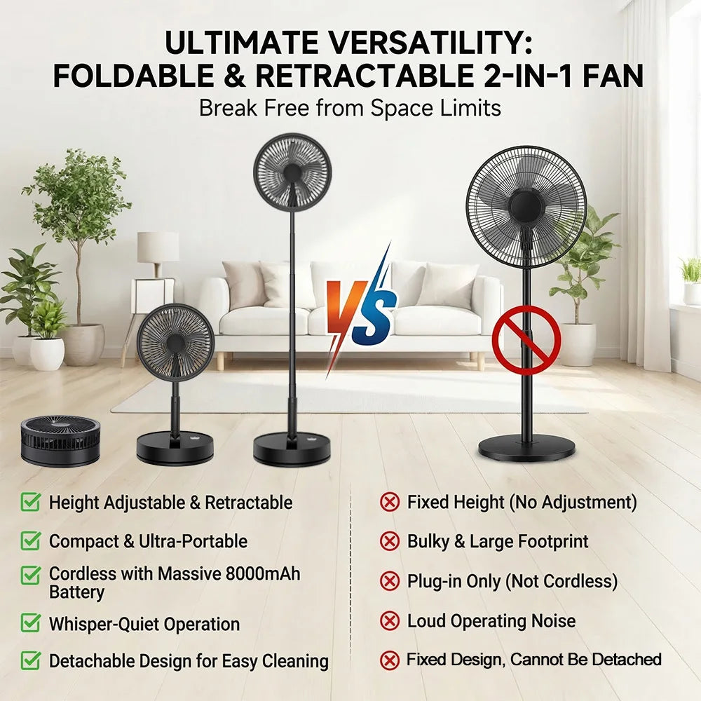 9 Inch Portable Desk Fan - ultra quiet