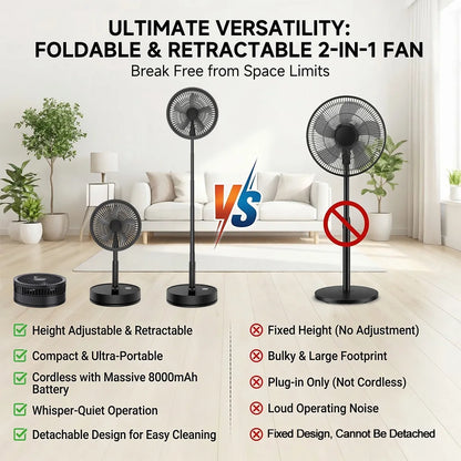 9 Inch Portable Desk Fan - ultra quiet