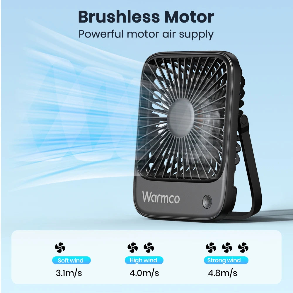 Mini USB Desk Fan - 180 degree tilt
