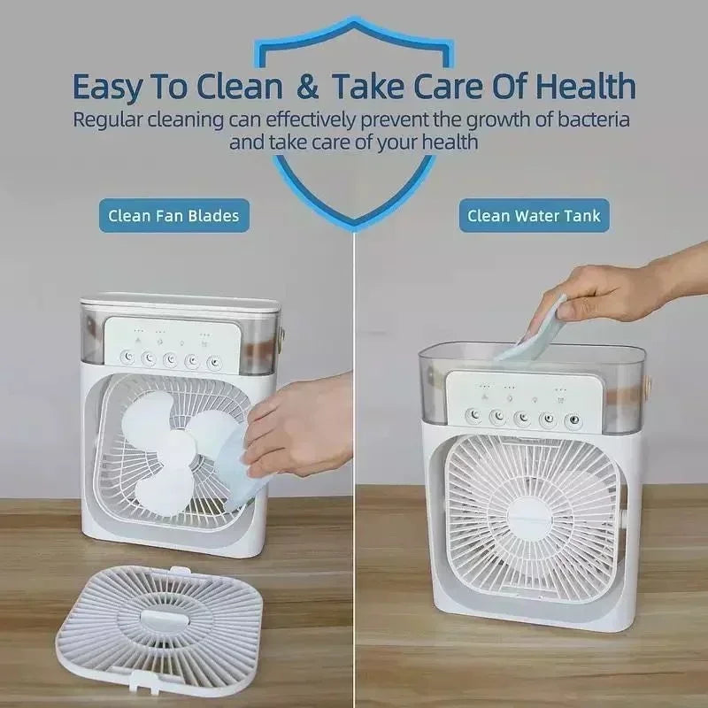 3-in-1 Mini Air Cooler Fan - features