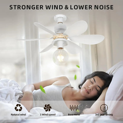 E27 Socket Ceiling Fan - features