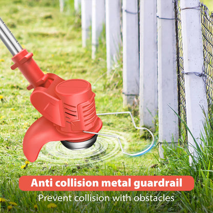 21V Cordless Grass Trimmer | 3-in-1 Weed Wacker | Lawn Edger & Cutter